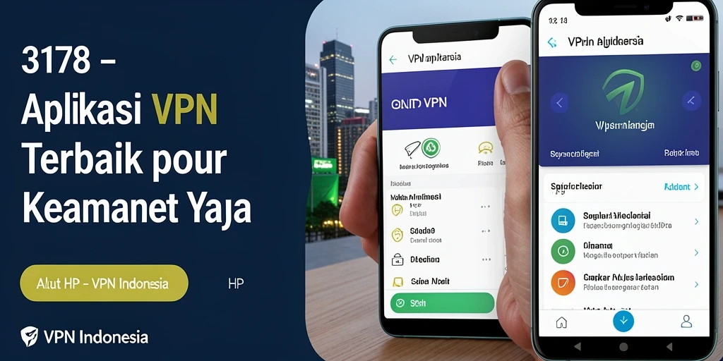 Antarmuka utama aplikasi VPN Indonesia yang ramah pengguna dan fungsional.