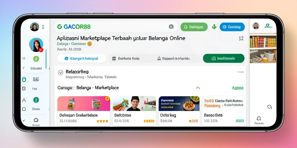 Antarmuka GACOR88 yang sederhana dan fungsional untuk berbelanja.