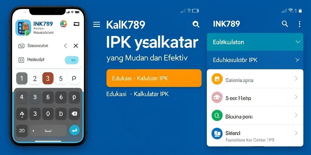 Tampilan menarik dari antarmuka Kalkulator IPK INK789.