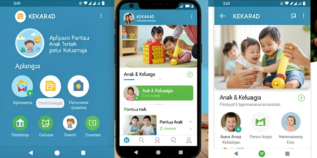Tampilan antarmuka KEKAR4D untuk pantau anak yang intuitif dan sederhana.