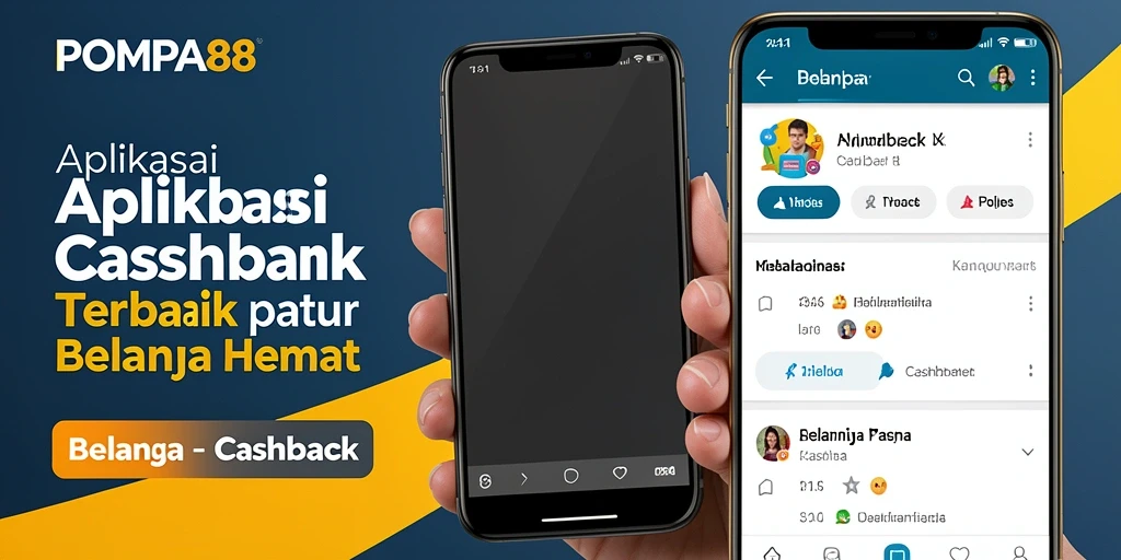 Tampilan antarmuka aplikasi POMPA88 dengan fitur Cashback yang menarik.