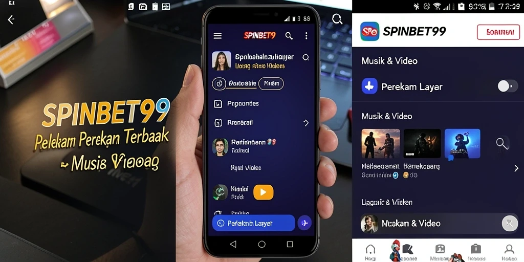Antarmuka SPINBET99 saat merekam layar, mudah dan intuitif.