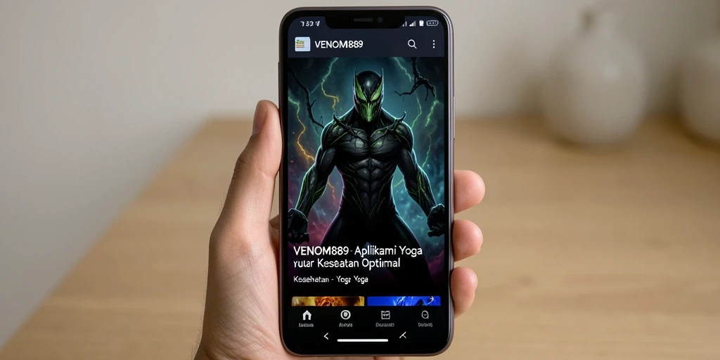 Tampilan antarmuka aplikasi VENOM889 yang menawan dan fungsional.